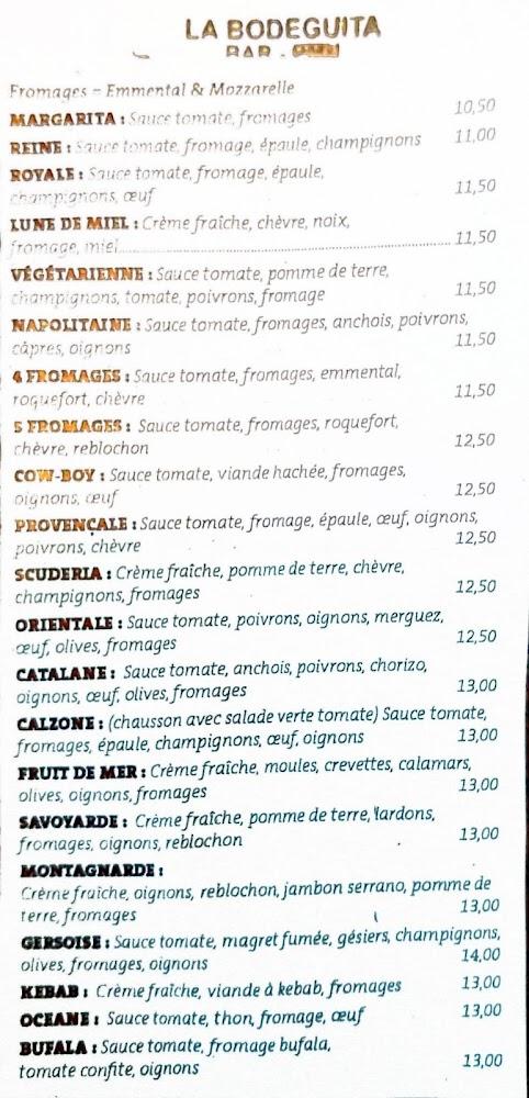 La Bodeguita - Menu Image 1